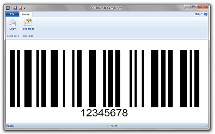 OO Barcode Component screen shot